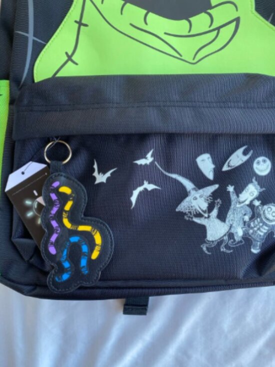 NWT The Nightmare Before Christmas Oogie Boogie Glow-In-The-Dark Backpack